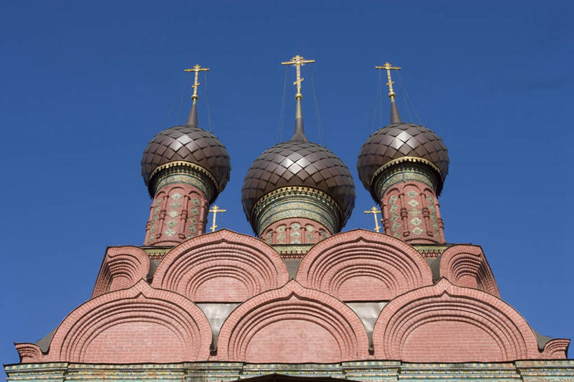 无人,教堂,横图,竖图,室外,白天,建筑,俄罗斯,拱门,地标建筑,摄影,宗教,部分,基督教,圆顶建筑,东正教,彩图,雅罗斯拉夫尔,俄罗斯文化,联合国教科文组织