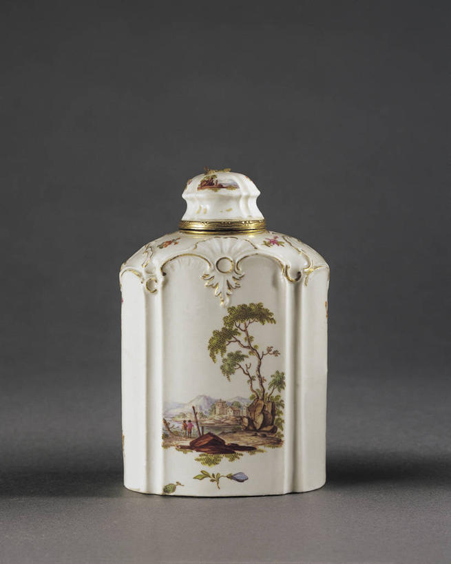 无人,竖图,室内,奢侈,珠宝,德国,瓷器,矿石,陶瓷制品,古典,一个,陶器,摄影,单个,昂贵,贵重,宝石,坚定,中欧,18世纪,宝贵,美术工艺,彩图,影棚拍摄,茶叶盒,人工宝石,人造宝石