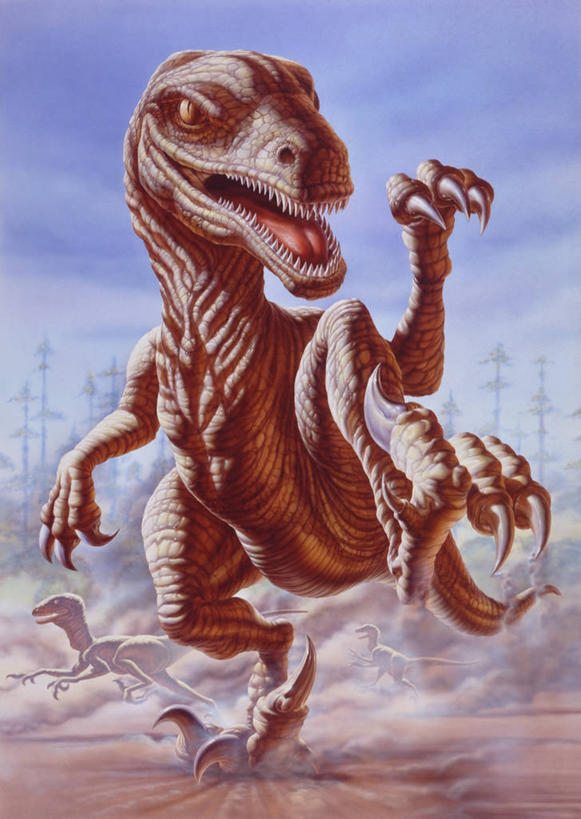 无人,跑,竖图,插画,室外,白天,正面,数码,科技,野生动物,三只,阴影,网络,捕食,高光,几何,计算机图形,合成,图画,历史,画,自然,动物,打开,力量,恐龙,爪,环境,电脑合成图,数码合成图,开启,威胁,合成图,漫画,写实,具体,具象,古代史,地质学,史前时代,恐爪龙,危险,彩图,精力,白垩系,过去,古生物学