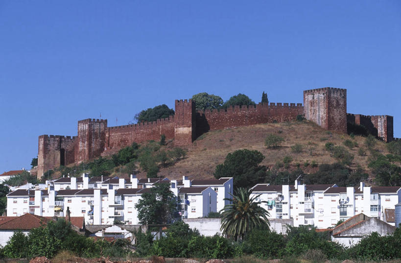 无人,横图,室外,白天,山,建筑,葡萄牙,城堡,乡村,纪念碑,围墙,历史,摄影,要塞,欧洲文化,伊比利亚半岛,古代史,彩图,时代