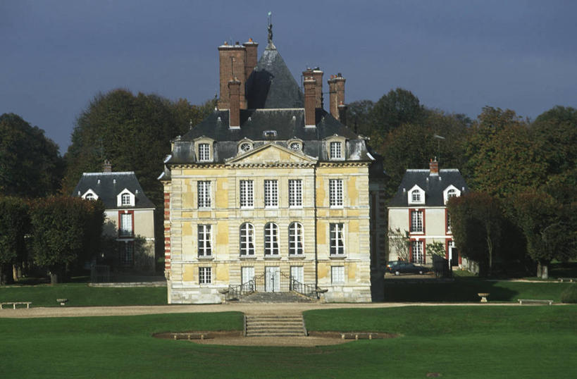 无人,横图,室外,白天,草坪,建筑,法国,对称,庭院,历史,台阶,摄影,园林,宁静,法国文化,欧洲文化,中欧,完美,法兰西岛大区,彩图