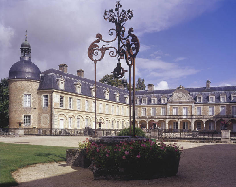 无人,横图,室外,白天,建筑,法国,铁,城堡,历史,摄影,铁艺,中欧,布根地,彩图,旅行