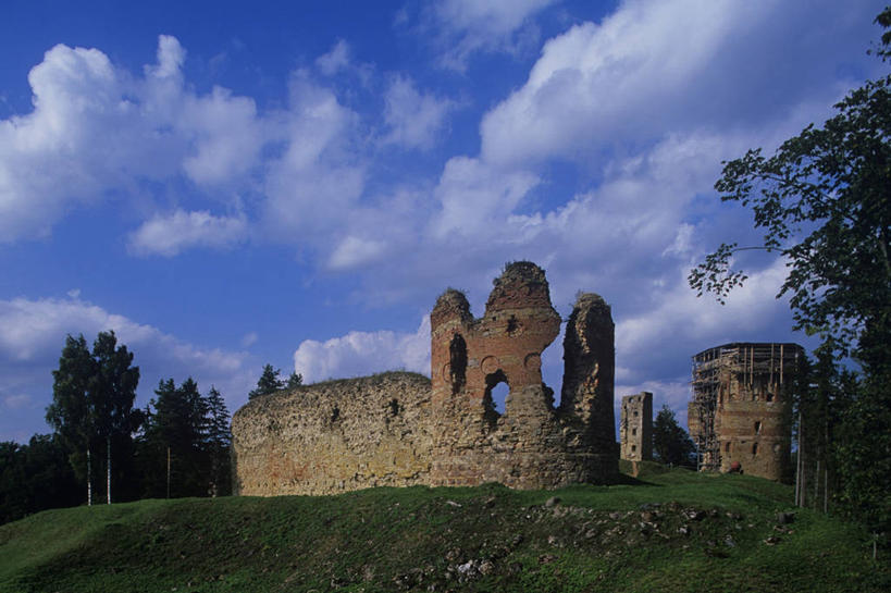 无人,横图,室外,白天,建筑,爱沙尼亚,城堡,历史,废墟,摄影,彩图,旅行,波罗的海三国