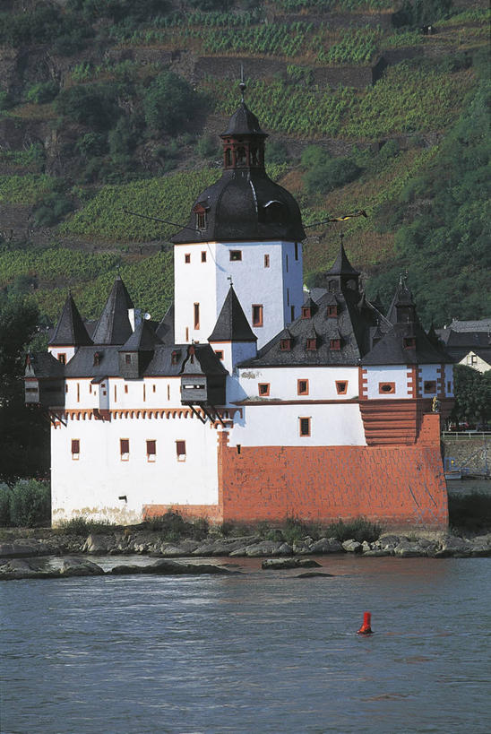 无人,竖图,室外,白天,安全,河流,建筑,德国,欧洲,城堡,流水,山谷,历史,摄影,西欧,中欧,德意志联邦共和国,莱茵河,莱茵兰.普法尔茨州,自然地理,彩图,旅行