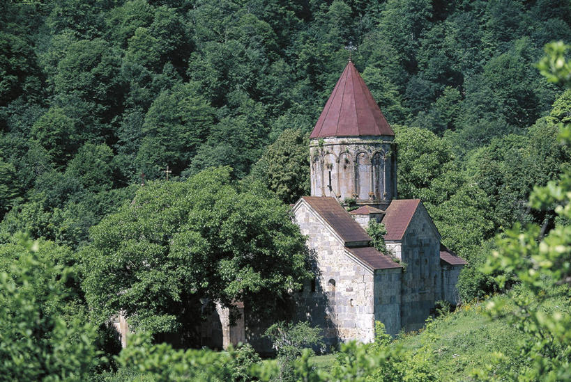 无人,横图,建筑,亚美尼亚,亚洲,树,摄影,宗教,灌木,基督教,自然地理,彩图,外高加索