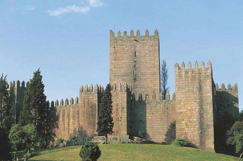 无人,横图,室外,安全,建筑,葡萄牙,欧洲,城堡,围墙,联合国,城墙,力量,摄影,园林,要塞,伊比利亚半岛,米尼奥,布拉加,自然地理,彩图,联合国教科文组织