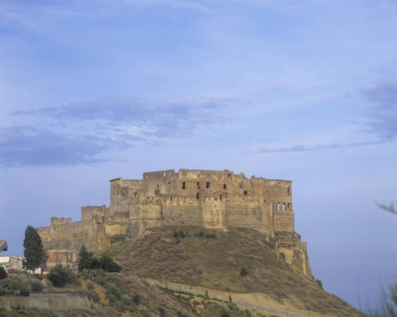 无人,横图,室外,山,建筑,意大利,城堡,历史,黄昏,摄影,意大利文化,卡拉布里亚,彩图