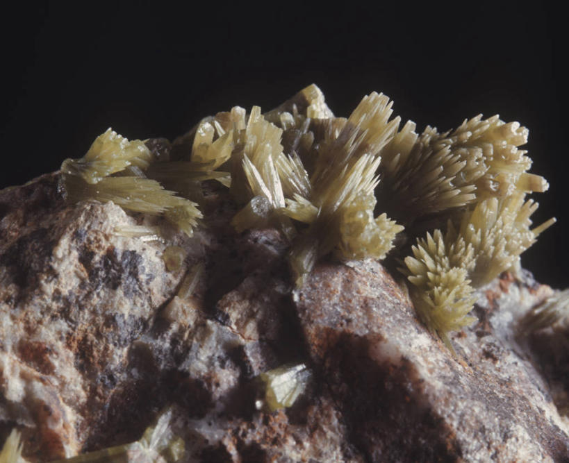 无人,横图,特写,黑色背景,黄色,自然,摄影,锋利,尖锐,地质学,矿物质,岩石,彩图,影棚拍摄