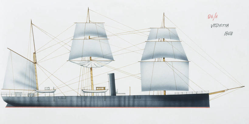 无人,横图,全景,室外,白天,侧面,时尚,船,意大利,蓝色背景,军事,历史,一个,蓝色,t台,帆,战争,运输,摄影,军舰,单个,南欧,海军,战船,帆樯,桅竿,时装表演,时装秀,t型台,走秀,危险,彩图,帆柱,传动装置