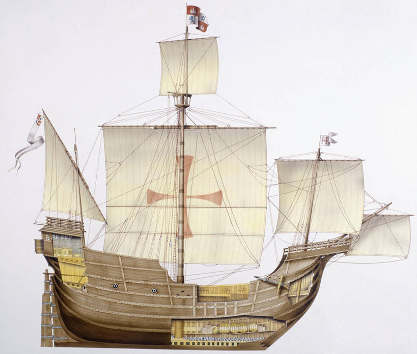 帆船,无人,横图,室外,白天,白色背景,侧面,时尚,船,西班牙,历史,一个,白色,t台,运输,摄影,单个,海军,伊比利亚半岛,马略卡,美术工艺,时装表演,时装秀,t型台,走秀,彩图,圣玛丽亚