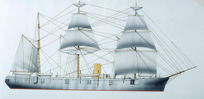 无人,横图,全景,室外,白天,侧面,时尚,船,日本,蓝色背景,军事,历史,一个,蓝色,t台,帆,运输,摄影,军舰,单个,海军,战舰,东亚,军用战舰,战船,时装表演,时装秀,t型台,走秀,彩图,大日本帝国海军