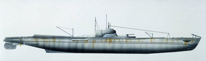 无人,横图,全景,室外,白天,侧面,时尚,船,日本,蓝色背景,军事,历史,一个,蓝色,t台,运输,摄影,军舰,单个,海军,战舰,东亚,潜水艇,军用战舰,战船,时装表演,时装秀,t型台,走秀,彩图,大日本帝国海军