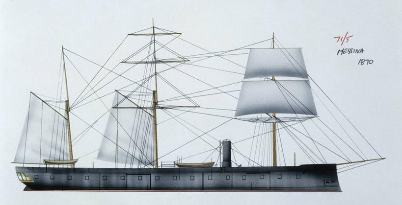 无人,横图,全景,室外,白天,侧面,时尚,船,意大利,欧洲,蓝色背景,军事,首都,历史,一个,蓝色,t台,运输,摄影,军舰,单个,西西里,南欧,海军,战船,意大利共和国,西西里岛,墨西拿,美术工艺,时装表演,时装秀,t型台,走秀,彩图,墨西拿省,墨西拿海峡