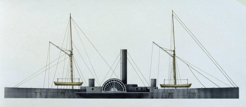 无人,横图,全景,室外,白天,侧面,时尚,轮船,船,客轮,美国,蓝色背景,军事,历史,一个,蓝色,交通工具,t台,运输,摄影,军舰,单个,客船,载具,海军,战舰,军用战舰,战船,时装表演,时装秀,t型台,走秀,彩图,蒸汽轮船,美国海军,美国军事,明轮船