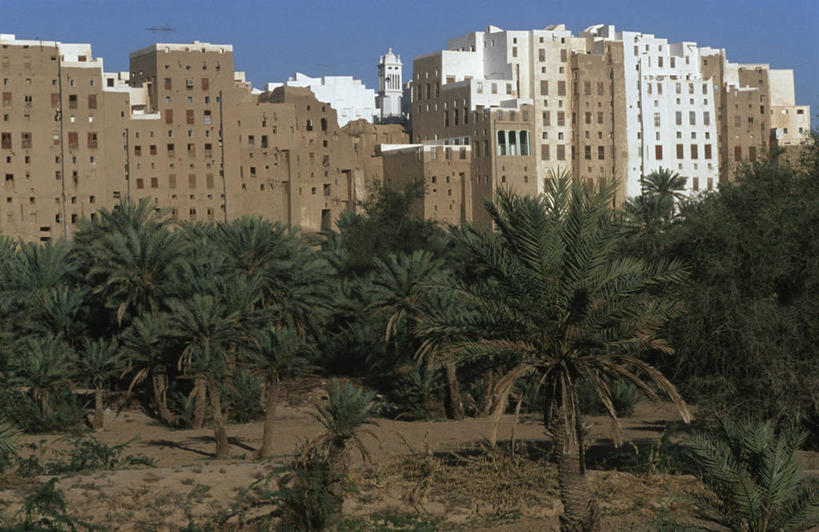 无人,横图,室外,白天,度假,美景,沙漠,天际线,城市风光,城市,建筑,棕榈树,也门,景观,古城,娱乐,地标建筑,享受,休闲,景色,放松,摄影,气候,希巴姆,阿拉伯,彩图,旅行