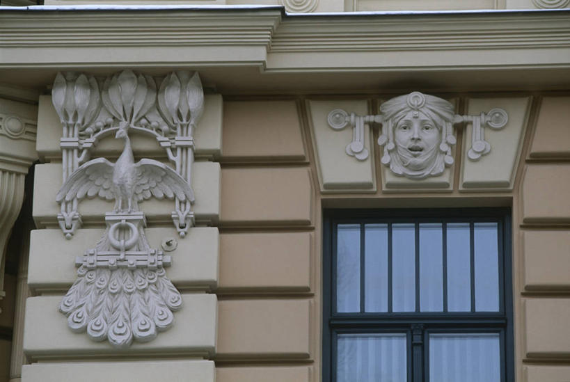 无人,横图,室外,特写,白天,窗户,建筑,拉脱维亚,褐色,首都,历史,地标建筑,摄影,里加,彩图,波罗的海三国