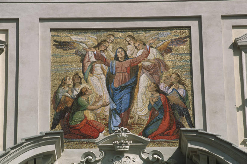 无人,横图,室外,白天,仰视,建筑,意大利,花纹,图案,墙,历史,地标建筑,摄影,宗教,南欧,意大利文化,彩图,低角度拍摄,大教堂,亚历山德里亚省