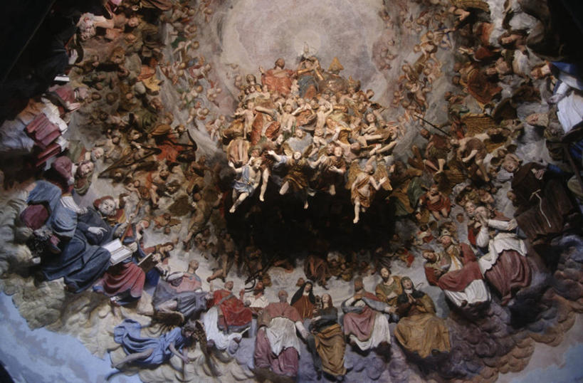 无人,横图,室内,白天,意大利,墙,历史,壁画,地标建筑,摄影,宗教,南欧,意大利文化,美术工艺,彩图,亚历山德里亚省