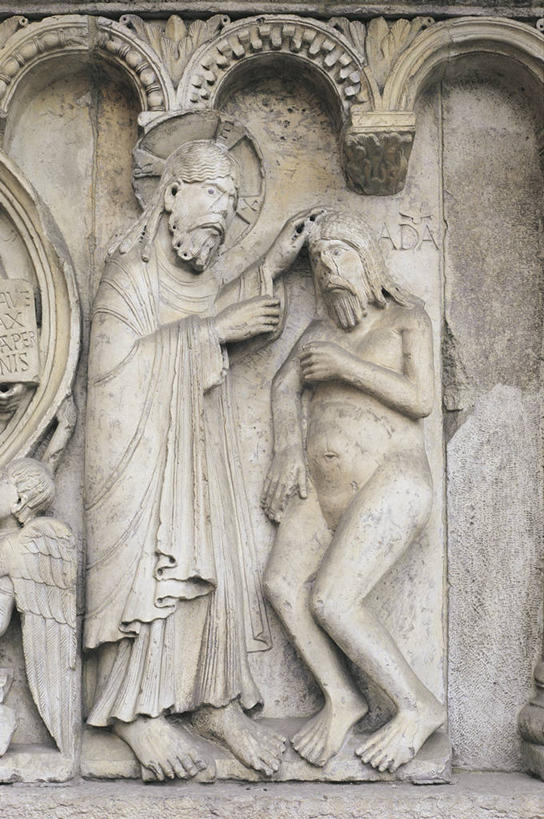 无人,竖图,室外,白天,绘画,雕塑,意大利,欧洲,艺术,装饰,标志,符号,墙,大理石,历史,文化,标识,壁画,墙壁,墙面,虚构,摄影,宗教,华丽,修饰,点缀,创造力,罗马式,基督教,南欧,手艺,意大利共和国,衬托,美观,雅致,雅观,性别符号,摩德纳,旧约,亚当,变质岩,美术工艺,艾米利亚.罗马涅,艾米利亚.罗马涅大区,画画,彩图,大教堂,神,浅浮雕,男性符号,创造亚当,上帝创造亚当