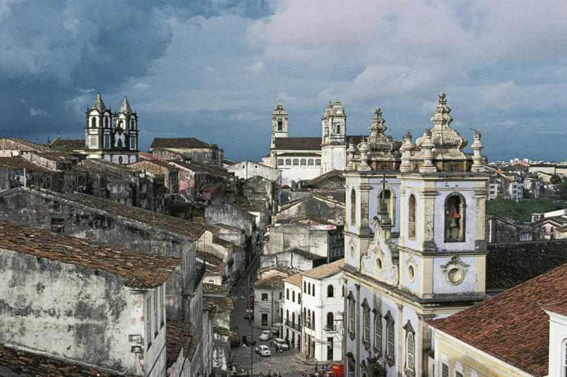 无人,横图,俯视,室外,白天,建筑,巴西,萨尔瓦多,城镇,古城,历史,地标建筑,南美,摄影,南美洲,迷人,拉丁美洲,美洲,巴西联邦共和国,首府,亚美利加洲,南亚美利加洲,巴伊亚,巴伊亚州,彩图,高角度拍摄,过去