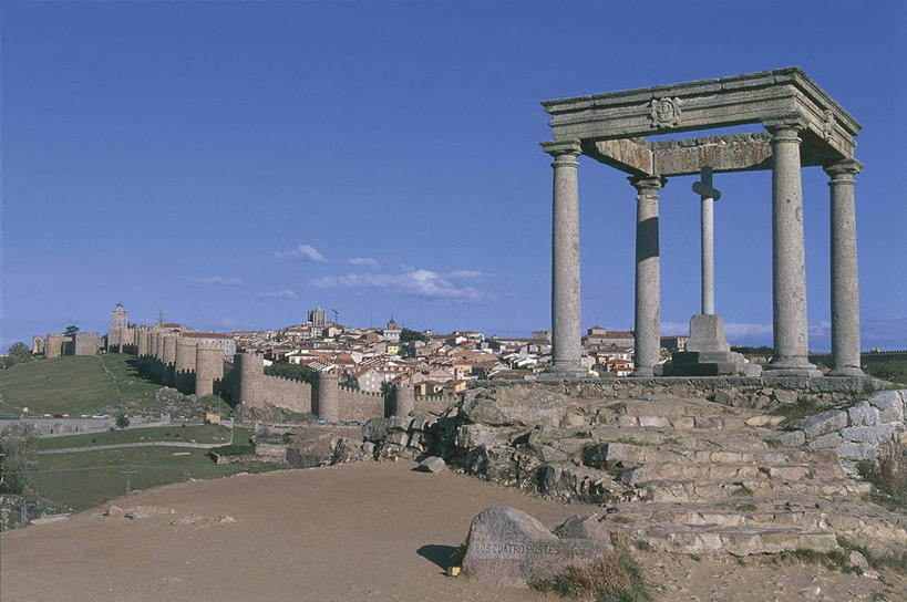 无人,横图,室外,白天,城市,建筑,西班牙,欧洲,古城,历史,地标建筑,摄影,南欧,伊比利亚半岛,阿维拉,西班牙王国,卡斯蒂利亚,莱昂,卡斯蒂利亚.莱昂,莱昂省,彩图,旅行,时代,阿维拉省