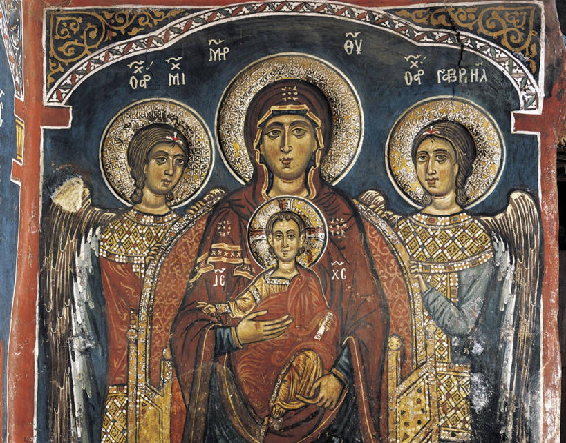 无人,横图,山脉,塞浦路斯,天使,壁画,地标建筑,虚构,摄影,宗教,基督教,南欧,圣玛丽,美术工艺,大天使,彩图,时代,帝国,圣米迦勒