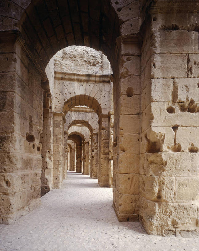 无人,竖图,室外,白天,建筑,突尼斯,拱门,走廊,历史,废墟,摄影,古代文明,圆形剧场,古代史,彩图,过去