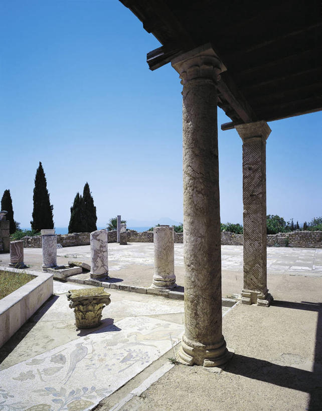 无人,竖图,室外,白天,旅游,度假,美景,建筑,非洲,突尼斯,柱子,景观,首都,历史,娱乐,废墟,自然,享受,休闲,景色,放松,摄影,自然风光,北非,万里无云,阿非利加洲,突尼斯共和国,迦太基,古代文明,古代史,彩图,过去