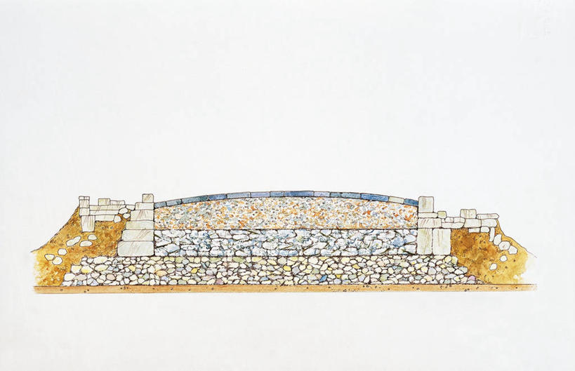 无人,横图,插画,室外,留白,白色背景,正面,建筑业,技术,数码,科技,街道,阴影,网络,沙子,层次,高光,几何,计算机图形,合成,图画,画,摄影,电脑合成图,数码合成图,工程,合成图,沙砾,横截面,漫画,写实,具体,具象,古代文明,彩图