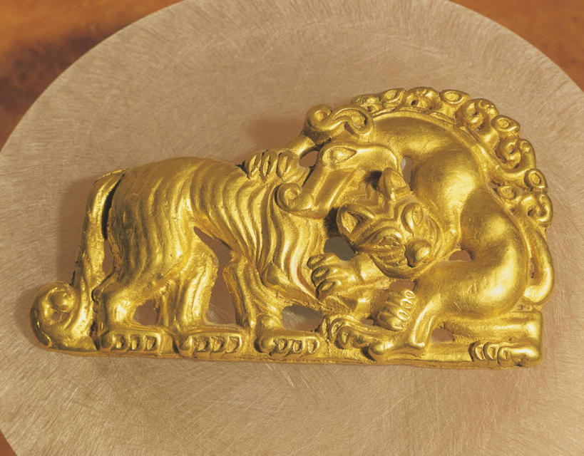 无人,横图,俯视,狮子,珠宝,腰带,古代,一个,摄影,单个,扣环,古代文明,美术工艺,设计,彩图,高角度拍摄,影棚拍摄