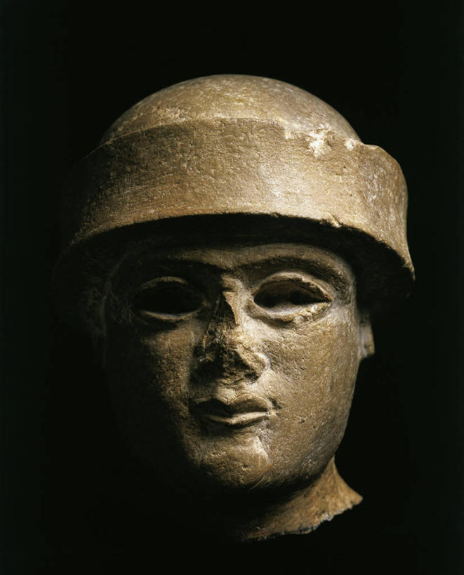 头,无人,竖图,室内,特写,正面,雕塑,黑色背景,古代,一个,人体,摄影,单个,国王,石灰石,古代文明,美术工艺,头部,彩图