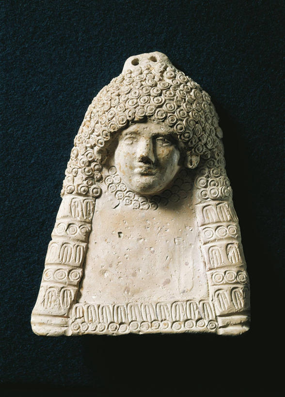 无人,竖图,雕塑,陶瓷制品,古代,一个,摄影,单个,中东文化,古代文明,美术工艺,发型,彩图,影棚拍摄