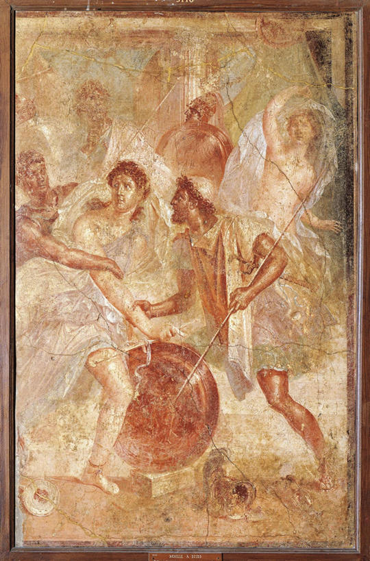 无人,站,竖图,室内,相框,意大利,士兵,神话,标志,符号,拿着,标识,手势,摄影,盾,希腊神话,意大利文化,坎帕尼亚,性别符号,庞贝,美术工艺,阿基里斯,彩图,男性符号,打手势