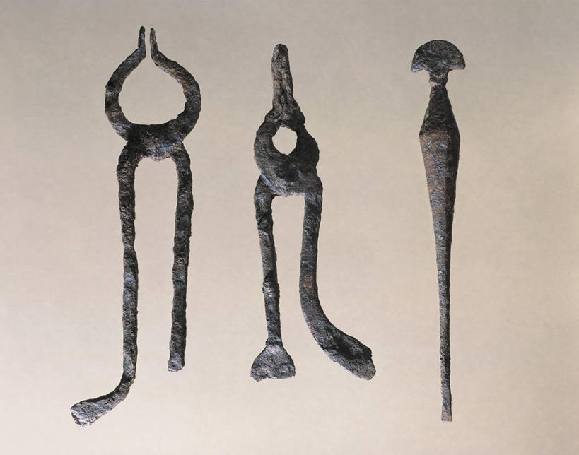 无人,横图,灰色背景,生锈,工具,钳子,注视,古罗马,古代,三个,灰色,观察,看,摄影,观看,腐蚀,侵蚀,察看,凿子,关注,手工具,腐化,锈迹斑斑,彩图,影棚拍摄,过去