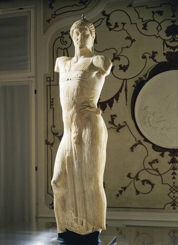 无人,竖图,室内,雕塑,标志,长袍,符号,大理石,标识,古代,摄影,性别符号,古希腊,美术工艺,彩图,男性符号