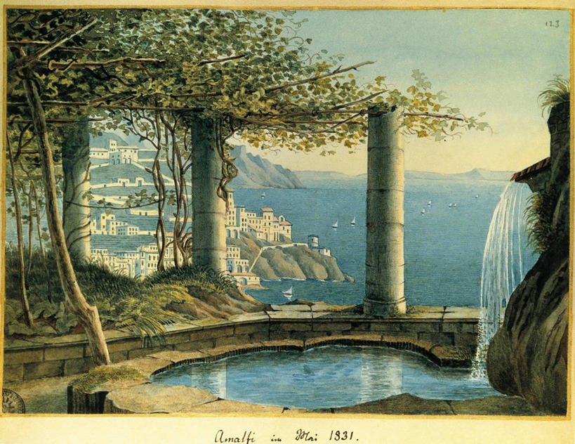 无人,横图,插画,室外,白天,绘画,数码,科技,海洋,水,意大利,欧洲,阴影,艺术,网络,柱子,高光,几何,计算机图形,古典,合成,图画,文化,画,工艺品,品味,颜料,宁静,美术,电脑合成图,数码合成图,高雅,合成图,南欧,漫画,意大利共和国,坎帕尼亚,写实,具体,具象,美学,阿马尔菲,坎帕尼亚大区,美术工艺,彩图,海港