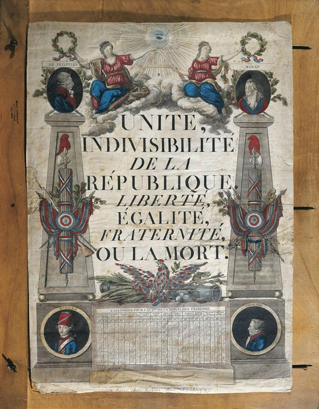 成年人,竖图,室外,巴黎,文字,首都,历史,海报,社区,摄影,英文字母,死亡,选择,宣传,政治,18世纪,美术工艺,男人,女人,彩图,平等,法国大革命,公民权利