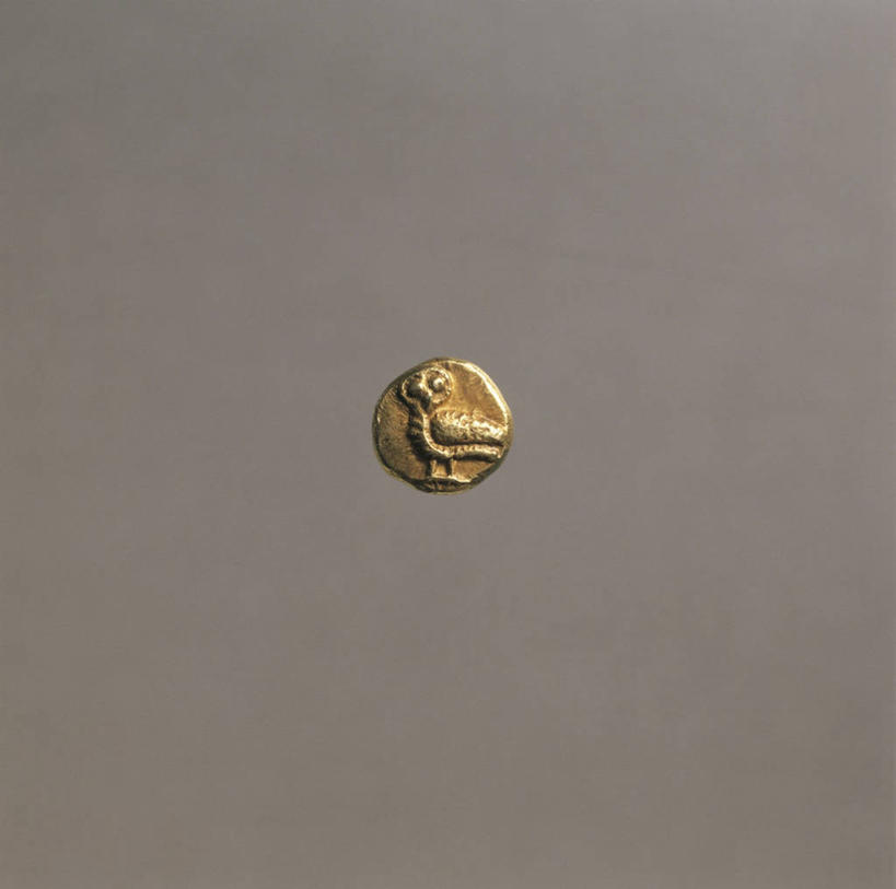 无人,横图,方图,猫头鹰,灰色背景,历史,古代,一个,摄影,单个,希腊文化,古代文明,美术工艺,货币,硬币,彩图