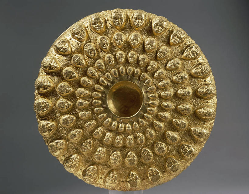 头,无人,横图,灰色背景,圆形,历史,古代,一个,碗,人体,摄影,单个,橡树果,古代文明,美术工艺,头部,彩图,影棚拍摄