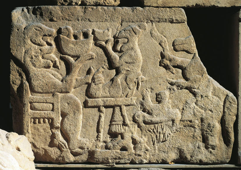 无人,坐,横图,桌子,黑色背景,艺术,历史,古代,一个,摄影,宗教,单个,手艺,祭品,古代文明,美术工艺,彩图,影棚拍摄,浅浮雕