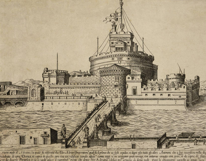 横图,插画,室外,白天,数码,科技,海洋,水,旗帜,意大利,罗马,维也纳,阴影,网络,围墙,塔,桥,沟渠,首都,高光,几何,计算机图形,合成,图画,城墙,画,吊桥,人行桥,英文字母,悬索桥,电脑合成图,数码合成图,合成图,要塞,吊杆,漫画,18世纪,写实,具体,具象,锚锭,悬索,彩图,圣天使桥