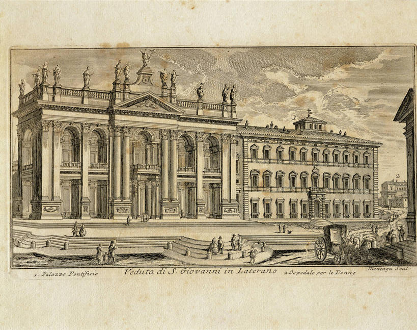 教堂,横图,插画,室外,白天,数码,科技,建筑,马,雕塑,意大利,罗马,阴影,网络,推车,柱子,马车,首都,高光,几何,计算机图形,合成,图画,历史,画,英文字母,电脑合成图,数码合成图,合成图,漫画,18世纪,写实,具体,具象,拉特兰圣约翰大教堂,彩图