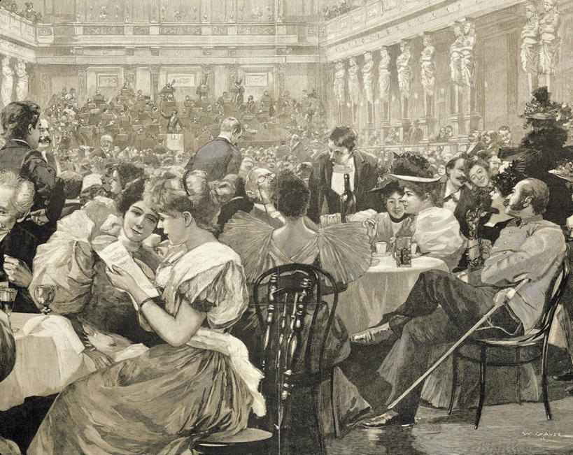 成年人,服务员,舞台,坐,吸烟,横图,竖图,插画,室内,民族服装,数码,科技,桌子,椅子,雕塑,阴影,网络,许多人,高光,几何,计算机图形,合成,图画,画,一群人,读书,电脑合成图,数码合成图,合成图,群众,音乐人,漫画,写实,具体,具象,男人,女人,发型,服务生,侍者,彩图,传统服装,民俗服,咖啡馆,雕刻术,管弦乐队