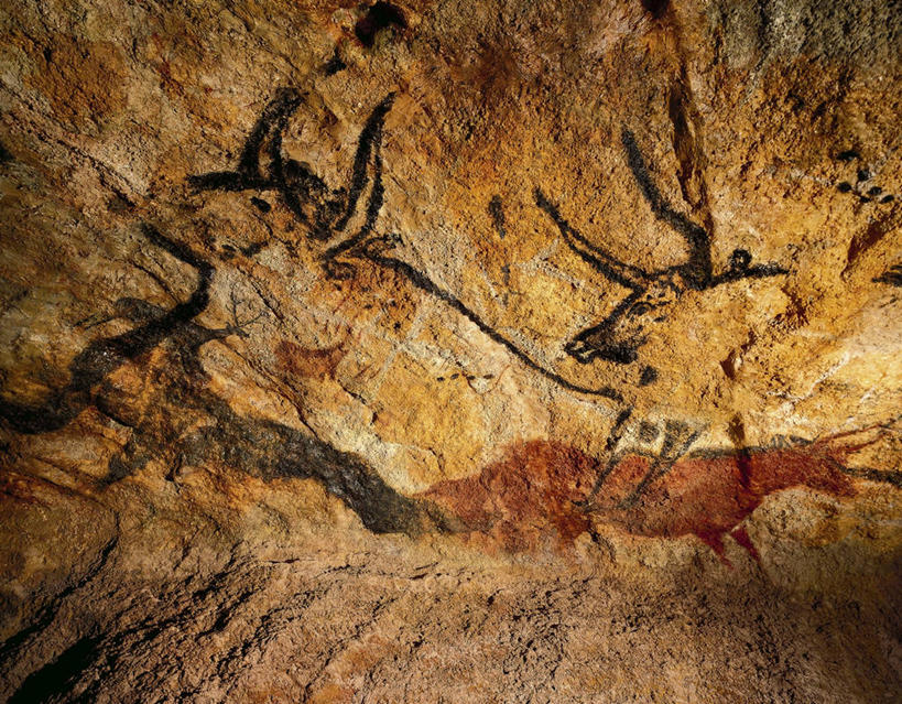 无人,博物馆,横图,室内,特写,绘画,法国,艺术,古典,文化,工艺品,品味,洞穴,美术,考古学,高雅,美学,古代文明,重建,美术工艺,拉斯科洞窟,史前时代,岩石,彩图,石器时代