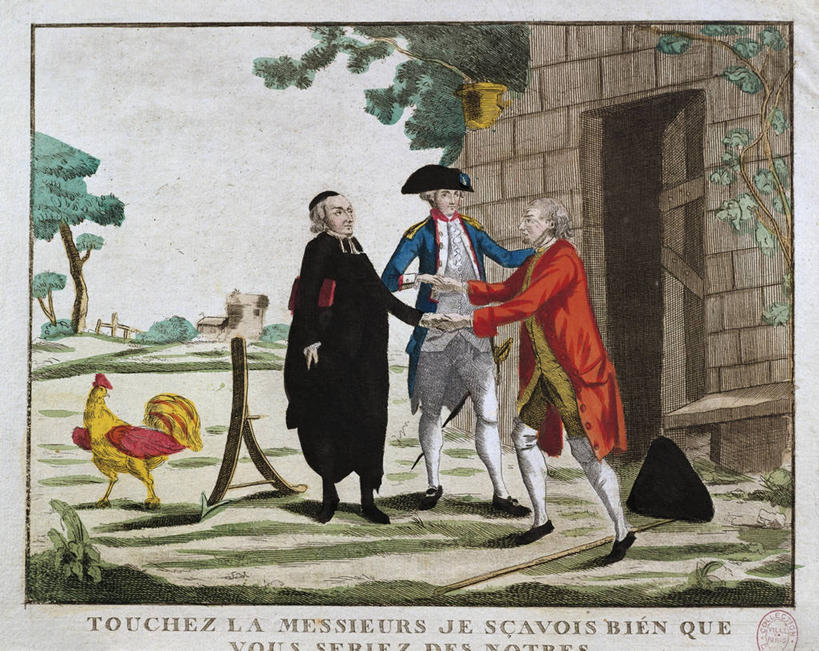 成年人,三个人,站,横图,插画,室外,白天,讨论,数码,科技,美景,阴影,网络,景观,高光,几何,计算机图形,合成,图画,历史,画,自然,手势,景色,英文字母,幽默,电脑合成图,数码合成图,合成图,自然风光,政治,漫画,18世纪,写实,具体,具象,讽刺,美术工艺,男人,说话,彩图,法国大革命,打手势