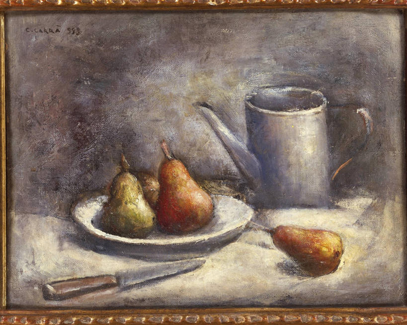 无人,横图,室内,绘画,梨,静物,艺术,生食,咖啡壶,古典,文化,饮食,盘子,工艺品,刀,品味,美术,高雅,健康食物,美学,美术工艺,彩图