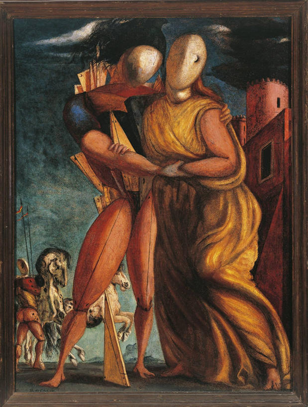 两个人,站,竖图,插画,室外,晚礼服,绘画,数码,科技,马,阴影,神话,艺术,网络,标志,长袍,符号,人造模特,城堡,高光,几何,计算机图形,古典,合成,图画,历史,文化,标识,画,黄昏,工艺品,品味,摄影,美术,电脑合成图,数码合成图,高雅,合成图,漫画,写实,具体,具象,美学,性别符号,美术工艺,拥抱,彩图,男性符号,安德洛玛刻,赫克托耳