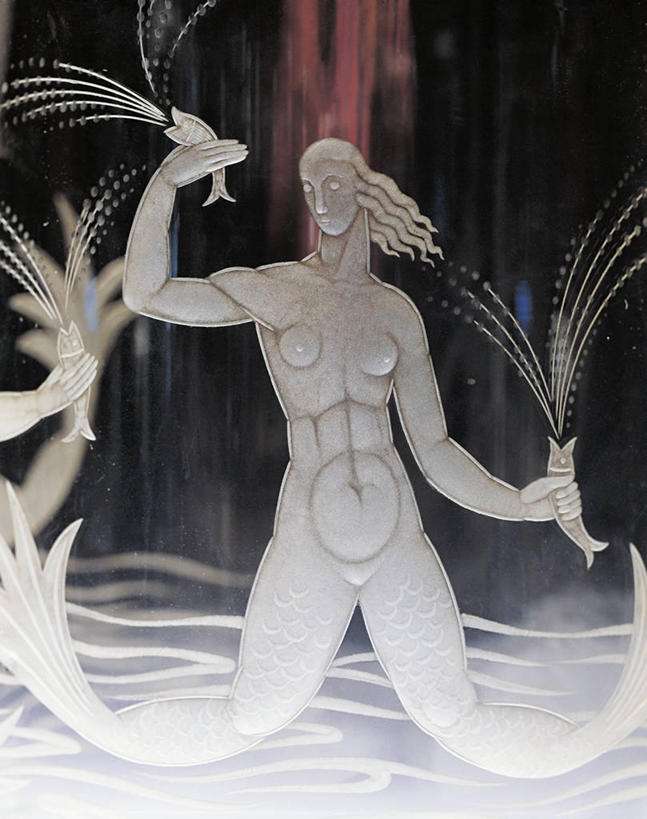 无人,竖图,特写,花瓶,透明,鱼类,一个,波浪,摄影,单个,美术工艺,彩图,影棚拍摄,美人鱼