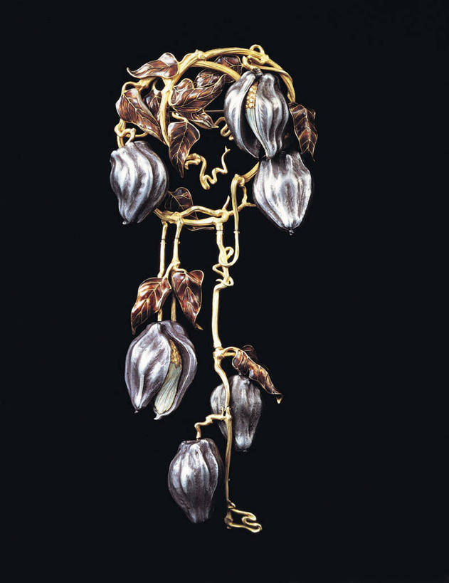 无人,竖图,珐琅,珠宝,黑色背景,艺术,铁线莲,花瓣,一个,摄影,单个,胸针,手艺,工匠,美术工艺,彩图,影棚拍摄