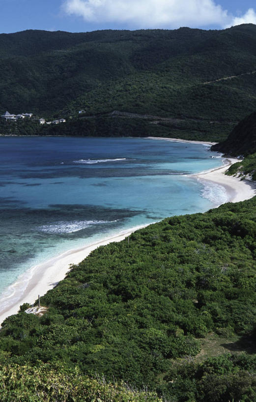 无人,竖图,俯视,室外,白天,度假,海洋,山,地形,海岸线,风景,摄影,灌木,气候,热带气候,英属维京群岛,海滩,彩图,高角度拍摄